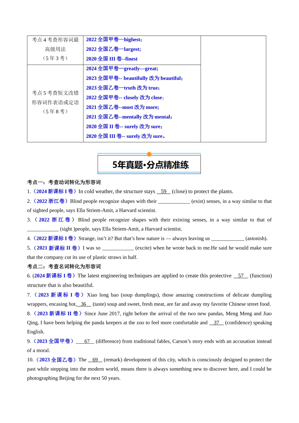 专题03  形容词和副词（全国通用）（原卷版）.docx_第2页