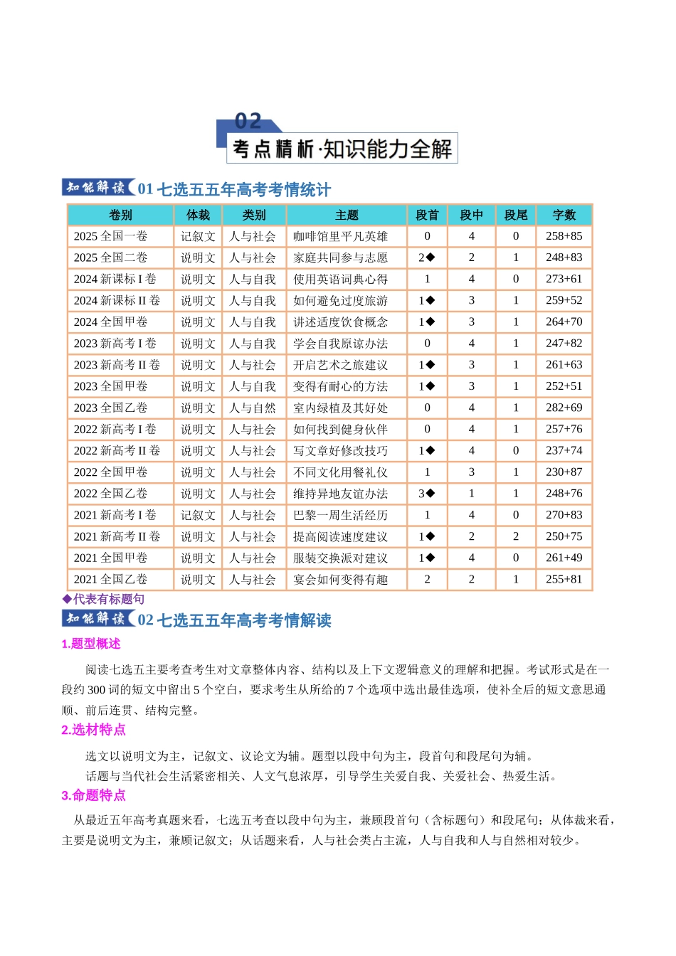 专题03 七选五--段中句类（知识清单）（学生版）.docx_第3页