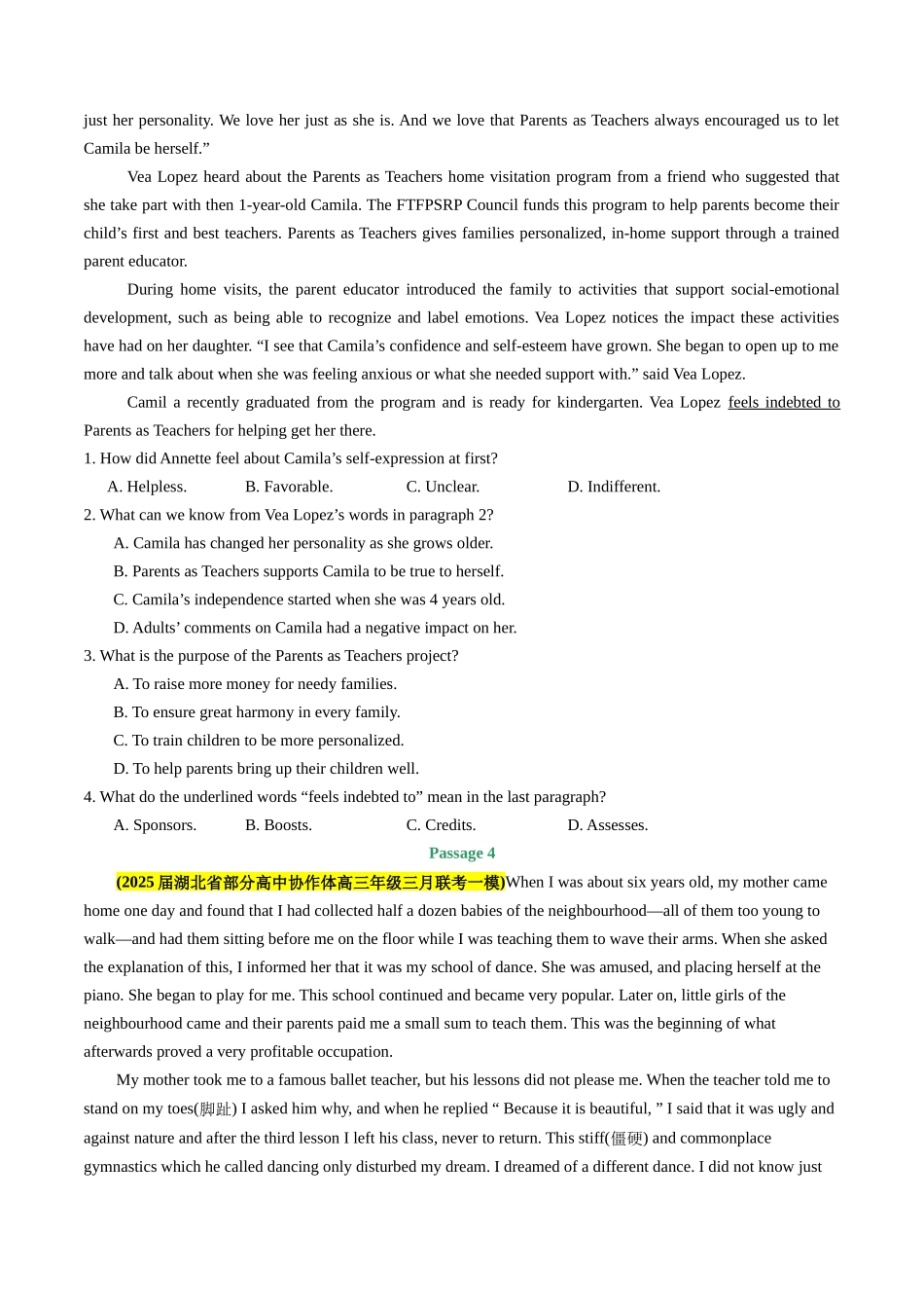 专题04   阅读理解(记叙文+新闻报道+议论文)(学生版).docx_第3页