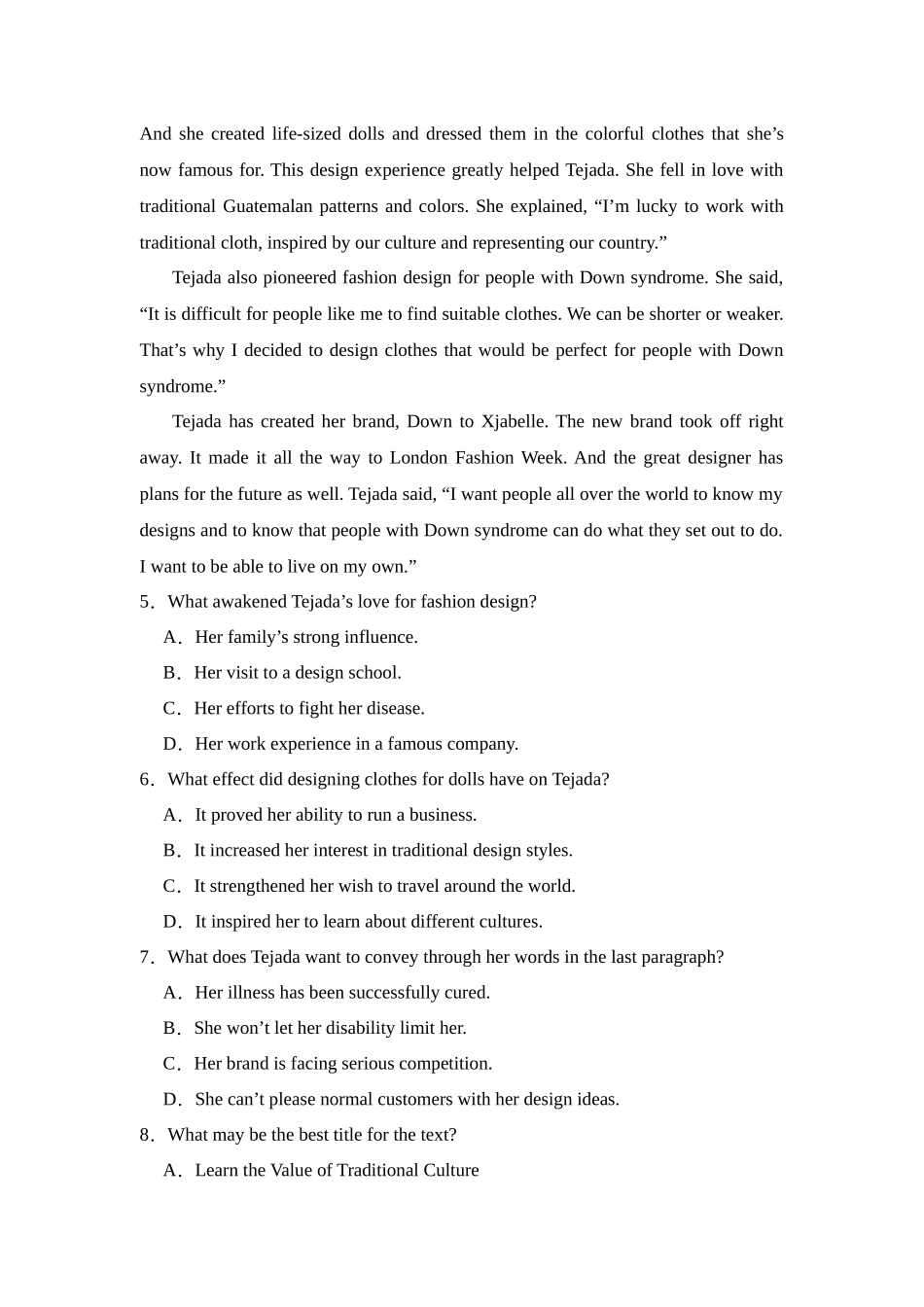 阅读理解B篇记叙文15篇（2）（精选2024年各地市模拟好题）.docx_第3页