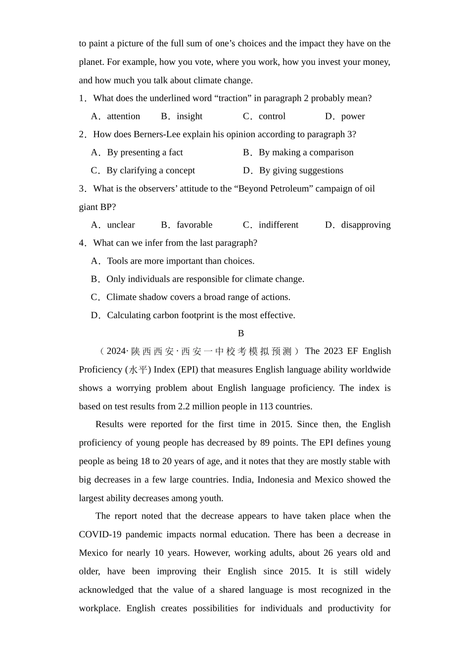 阅读理解CD篇说明文15篇（2）（精选2024年各地市模拟好题）.docx_第2页