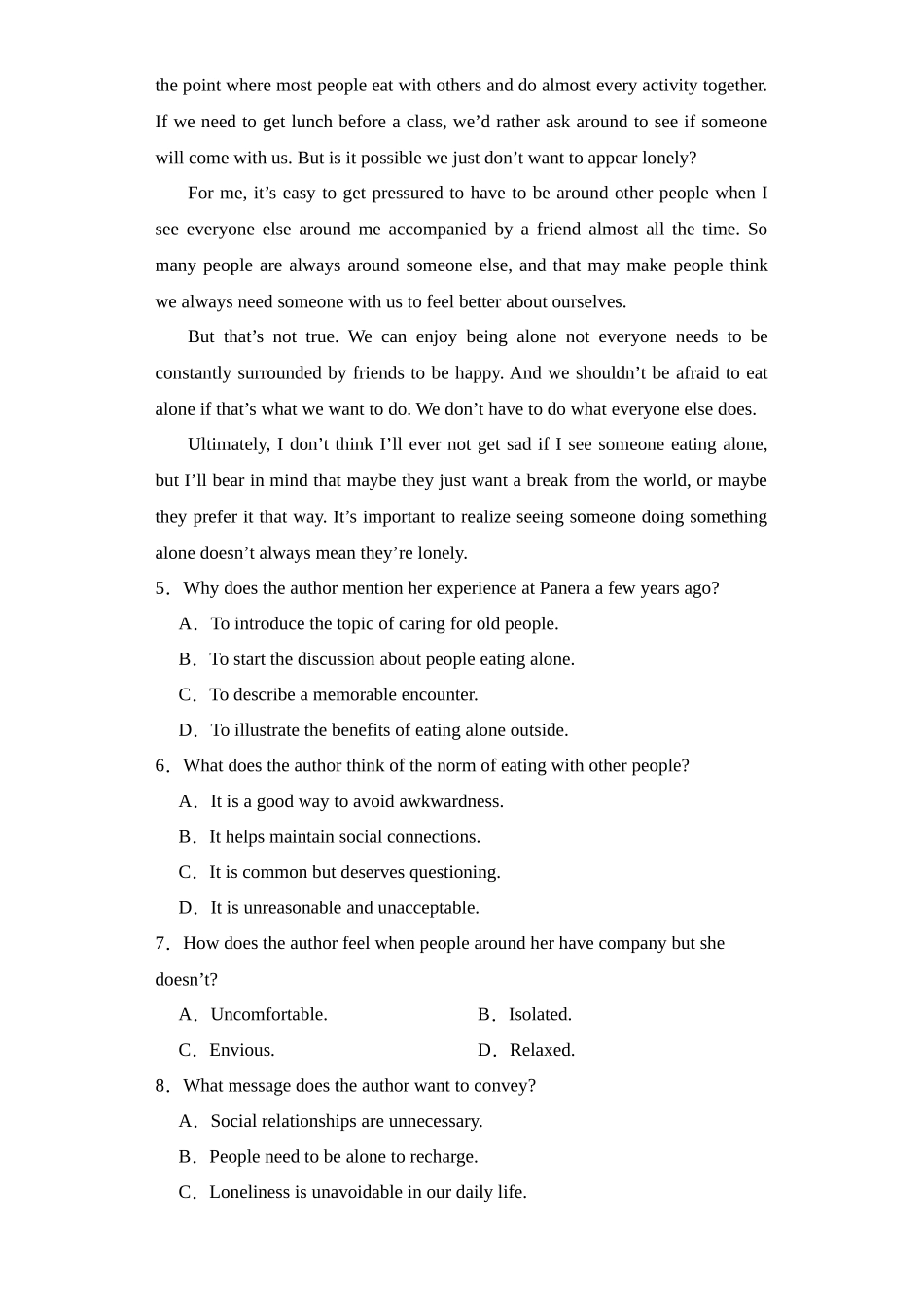 阅读理解议论文15篇（精选2024年各地市模拟好题）.docx_第3页