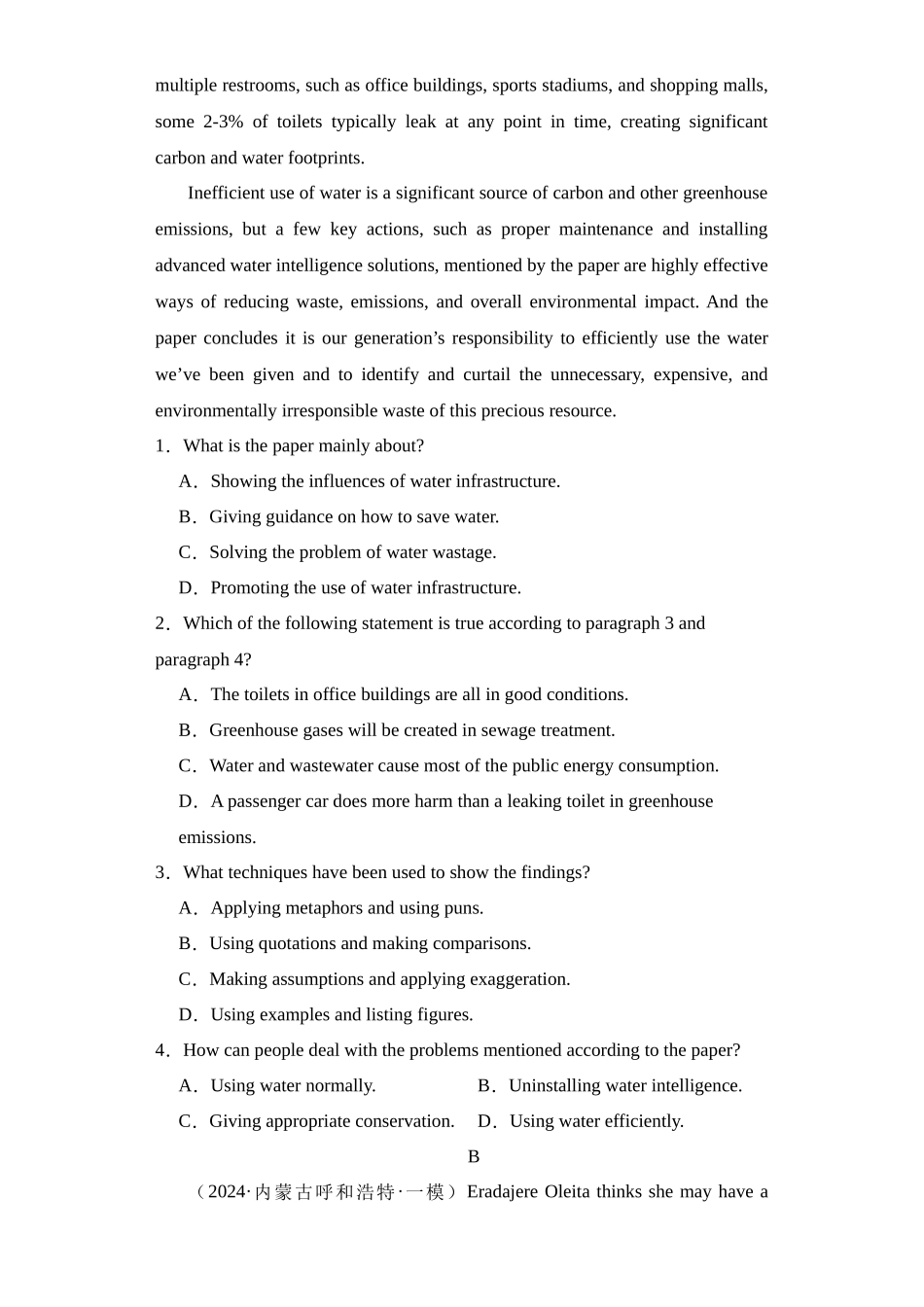 阅读理解之环境保护类语篇15篇（精选2024年各地市模拟好题）.docx_第2页