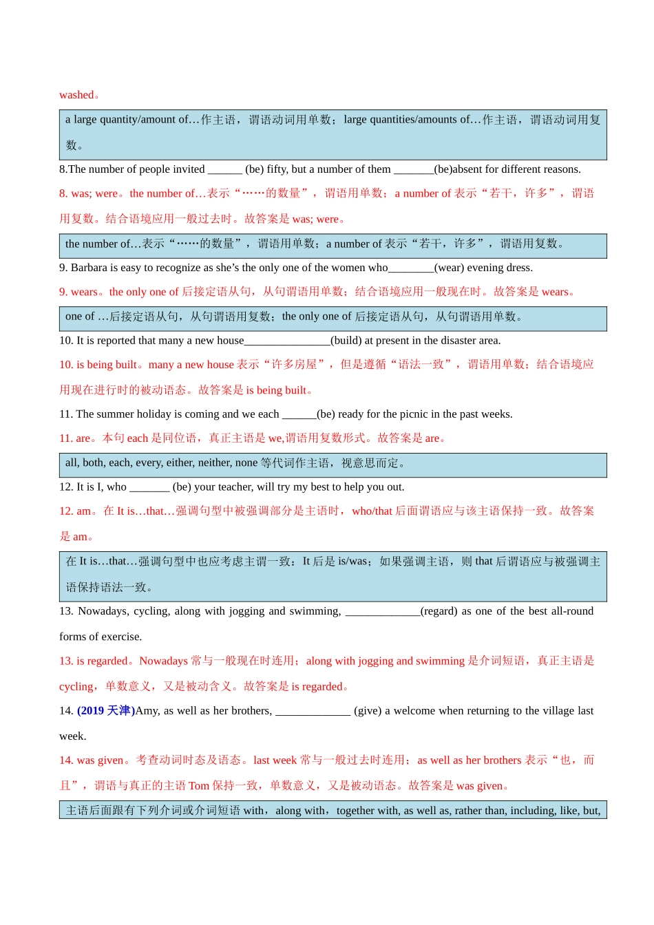 重难点04 语法填空之主谓一致（解析版）.docx_第3页