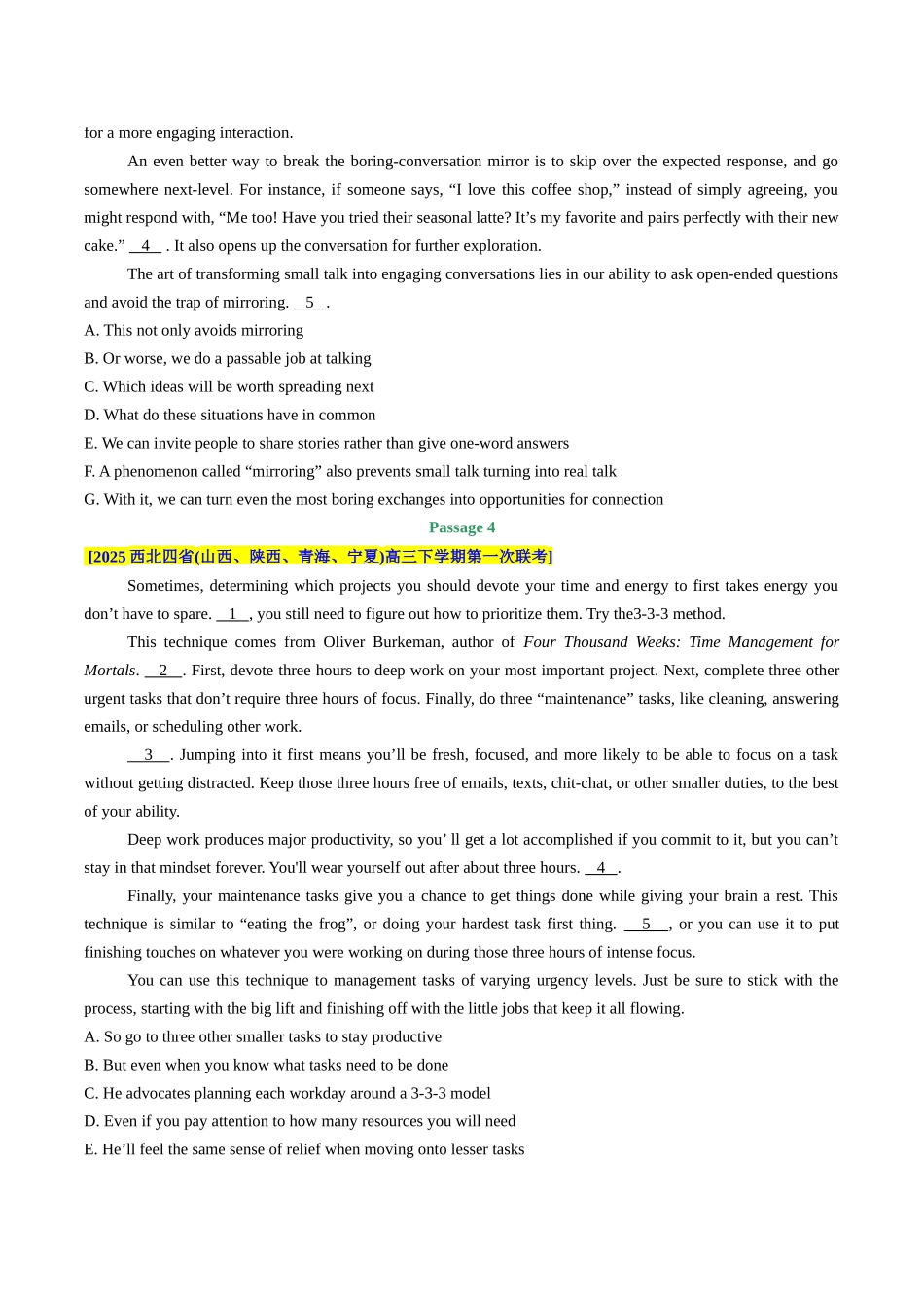 专题04 阅读理七选五)(学生版）.docx_第3页