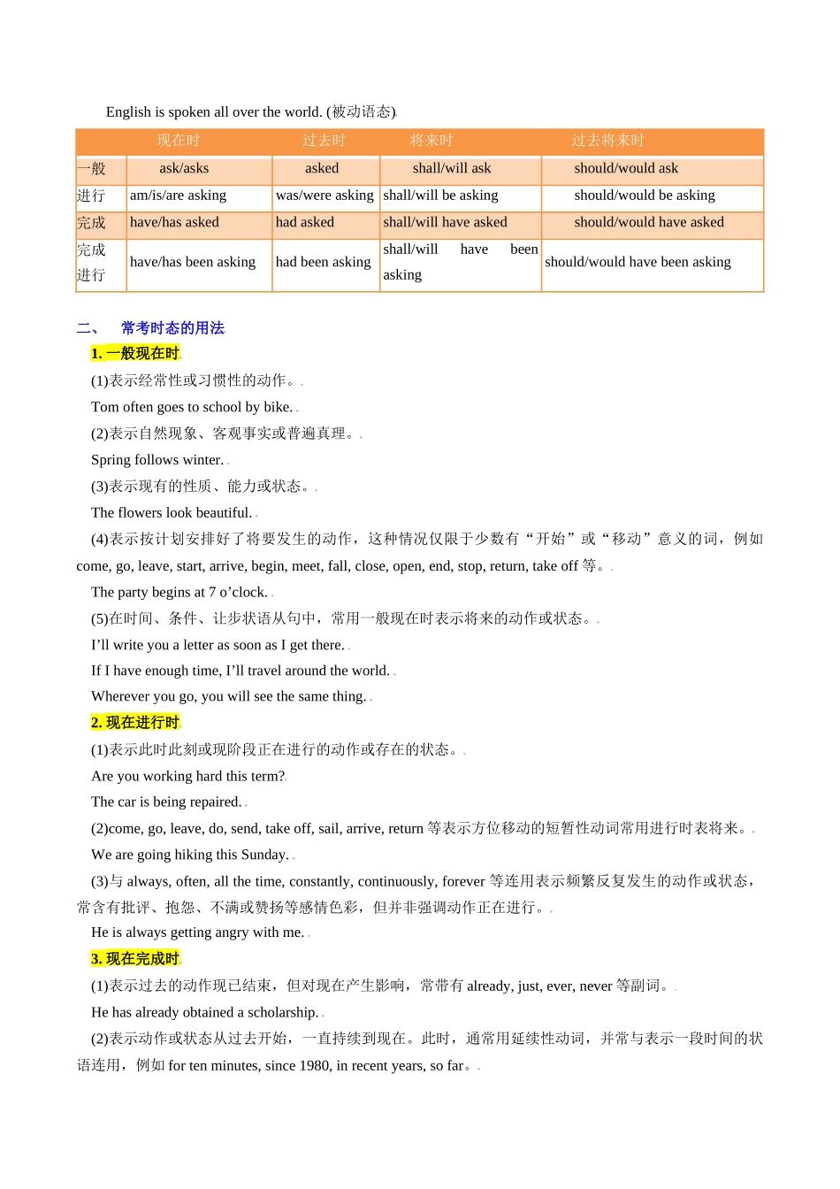 重难语法练04 动词时态语态（教师版）.docx_第3页