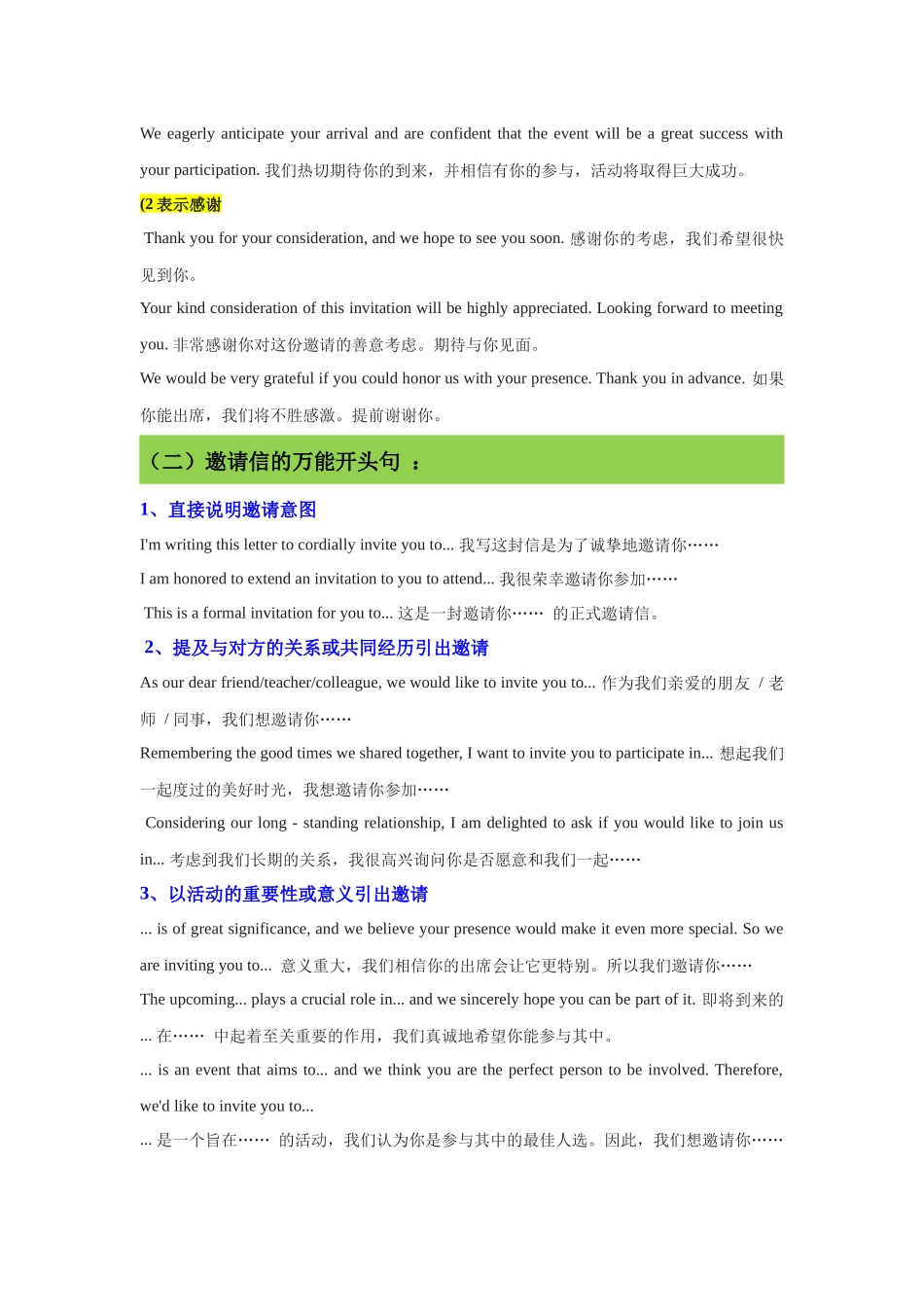 专题04高考英语书信体（三）邀请信精讲巧练-原卷版.docx_第2页