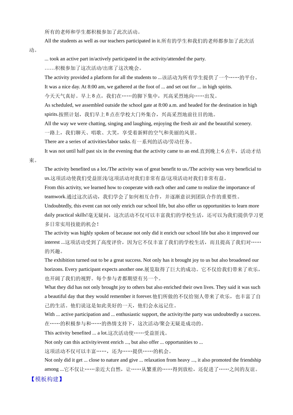 专题04新闻报道—写作精讲+写作模板(学案).docx_第2页