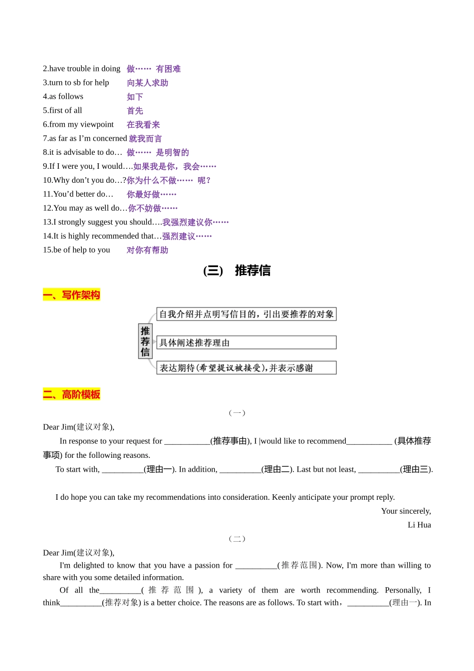 专题05 13类应用文写作架构+高阶模板+经典范文+语料储备 学生版.docx_第3页