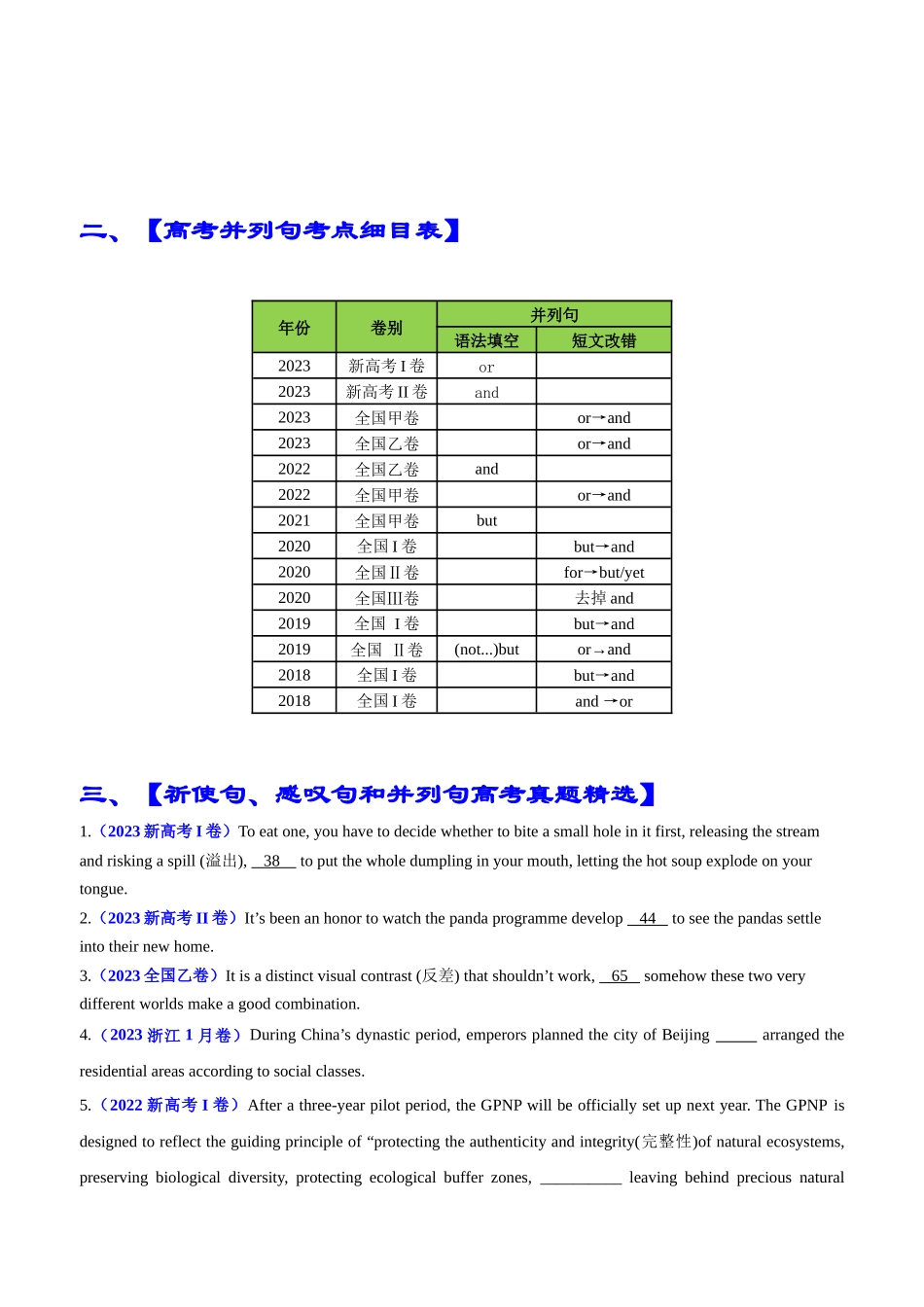 专题05 语法填空祈使感叹并列句100题（精练） -2024年高考英语一轮复习知识清单（全国通用）原卷版.docx_第2页