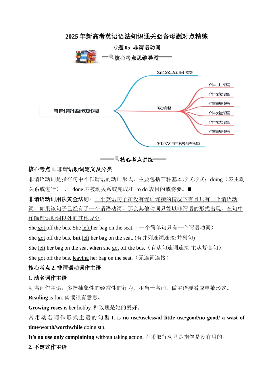 专题05. 非谓语动词-16页.docx_第1页