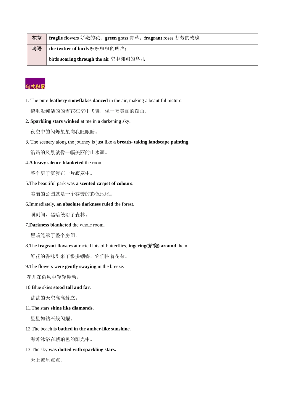 专题06  读后续写场景描写（高分定律 ）-（原卷版）.docx_第3页