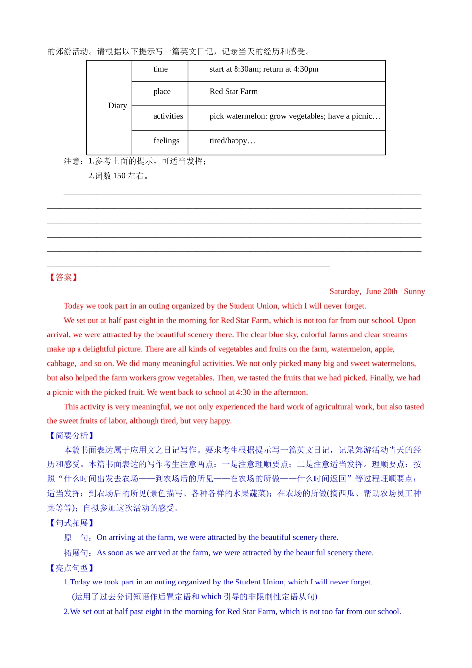 专题06日记—写作精讲+写作模板(解析).docx_第3页