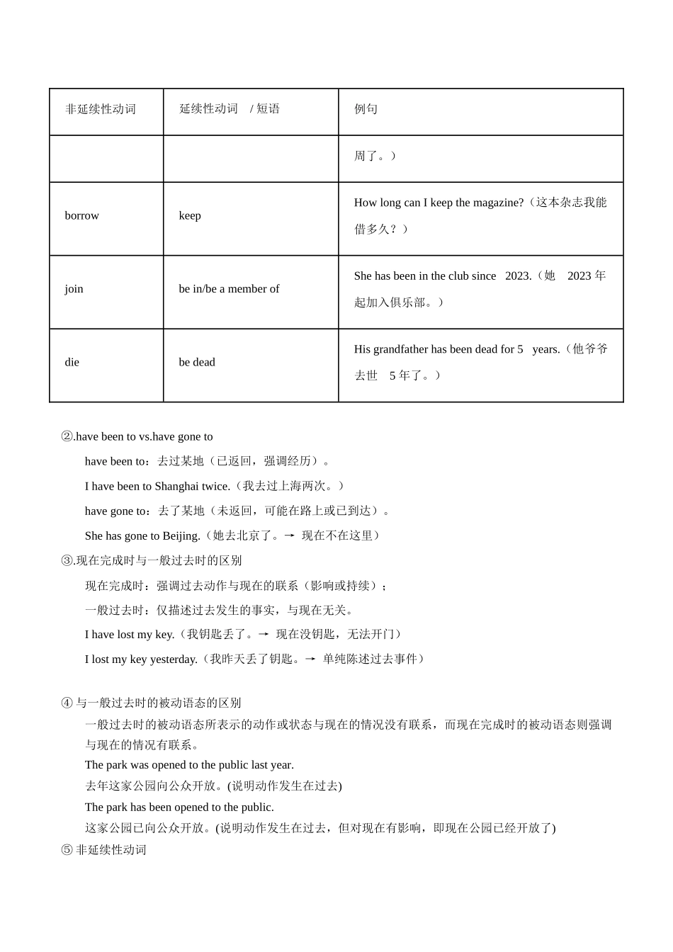 专题07现在完成时态(讲义)(教师版).docx_第3页