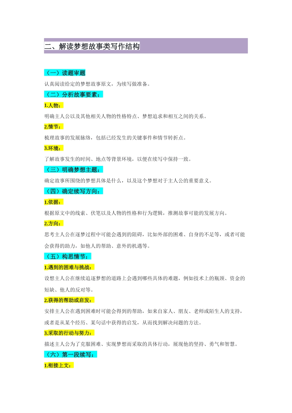专题09逐梦星河-梦想故事类读后续写技巧精研-原卷版.docx_第2页