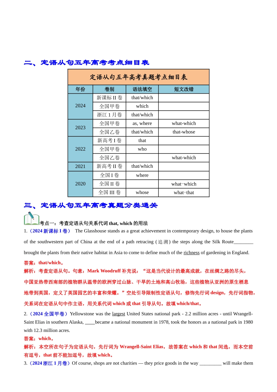 专题11 语法填空之定语从句100题（练案） 教师版.docx_第2页
