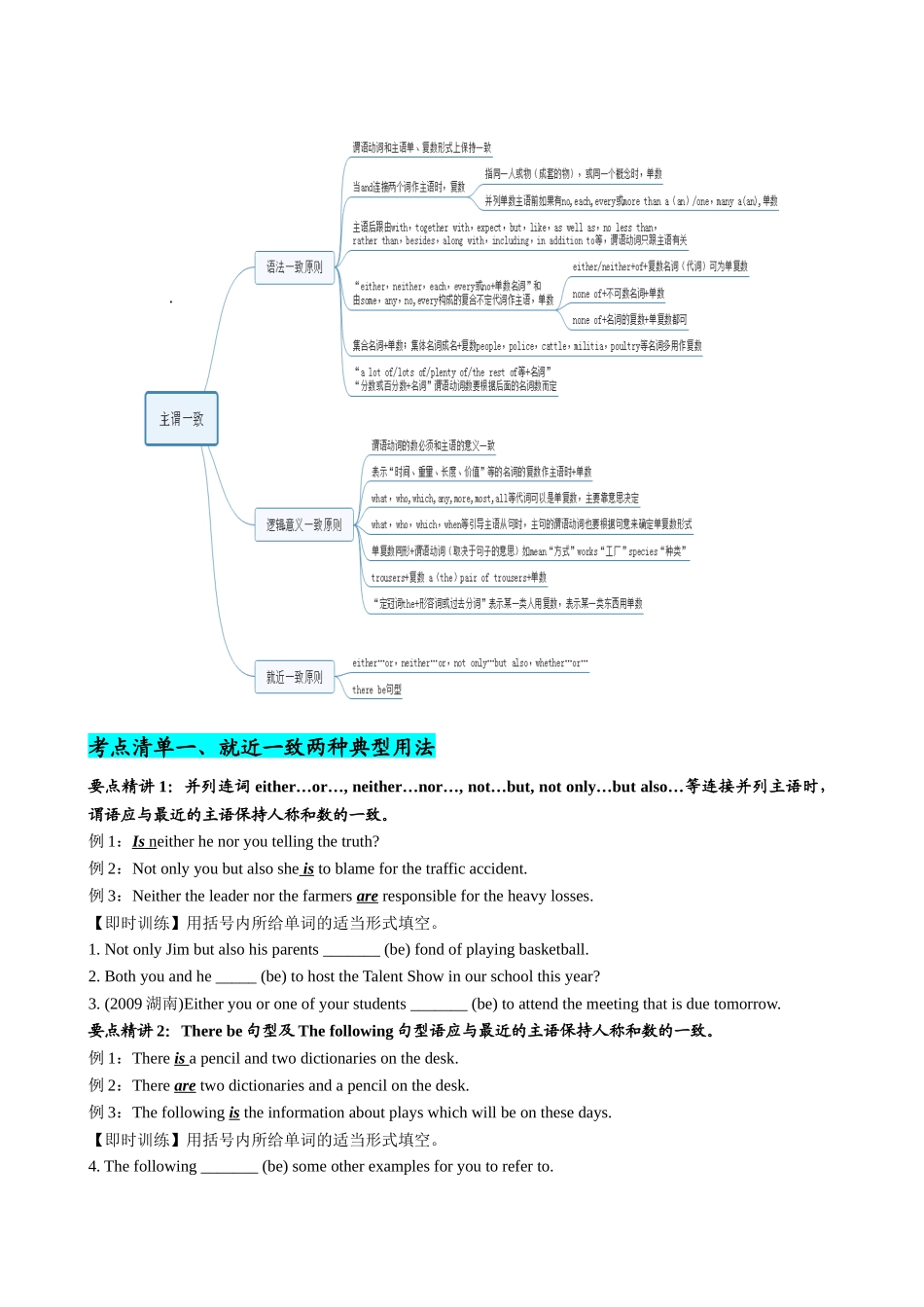 专题16 主谓一致典型用法归纳-（清单） -2024年高考英语一轮复习知识清单（全国通用）原卷版.docx_第2页