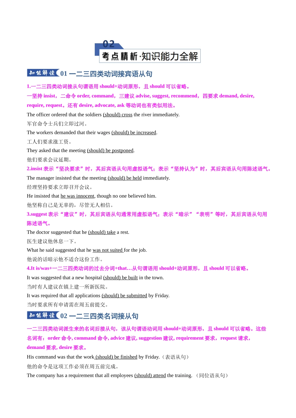 专题18虚拟语气（知识清单）（学生版）.docx_第3页