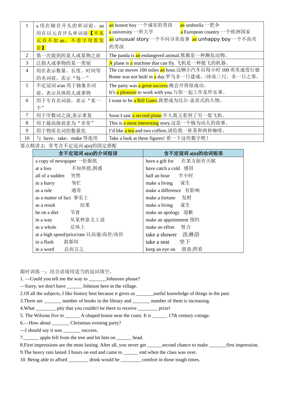 专题20 冠词数词十大类十一个要点（讲案）学生版.docx_第3页