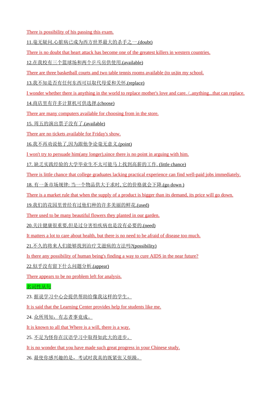 专题23 按英语句型分类反复记忆精彩作文增分117 句(讲义)-2024届高考英语写作加油站.docx_第2页