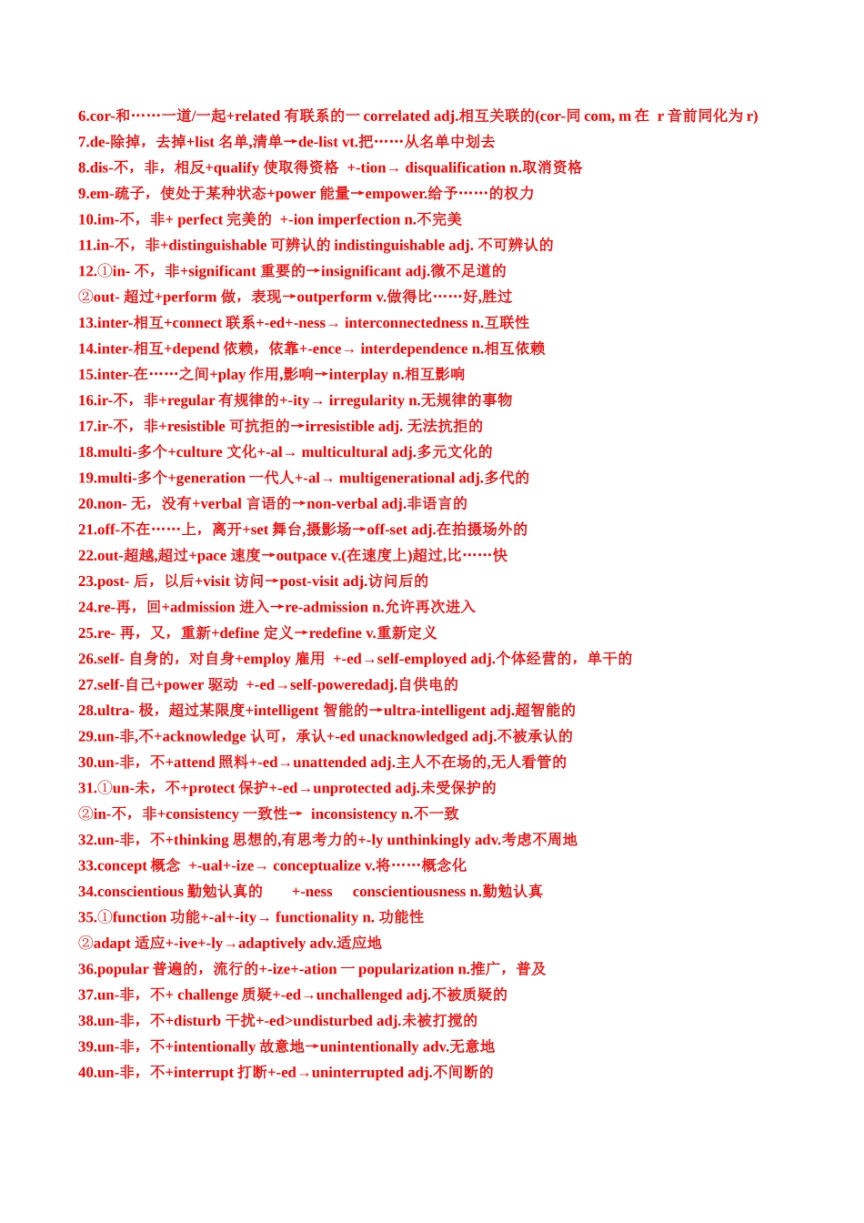 专题35 2018-2024 高考真题124句133例派生合成词再练 教师版.docx_第3页