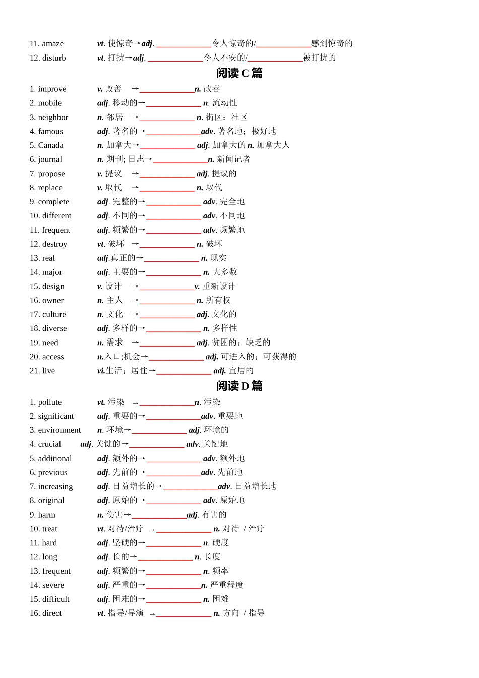 专题81 2025高考英语全国一卷词汇清单及对点练习 学生版.docx_第2页
