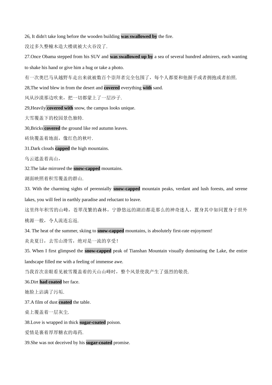 03 第二部分 景象描写1 -高中英语读后续写素材大全（高一到高三适用）.docx_第3页