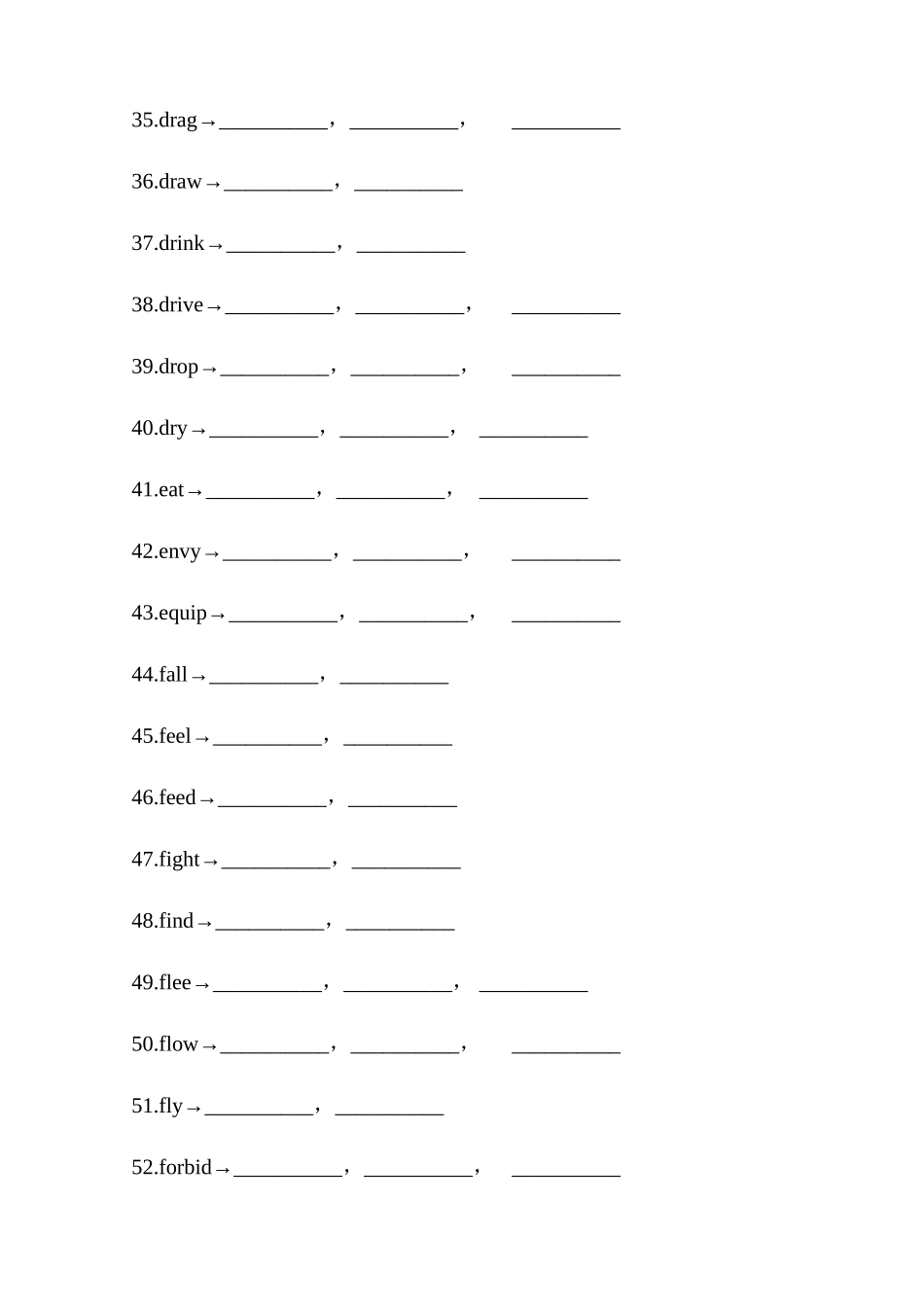高考英语高频易错不规则动词(检测版).docx_第3页