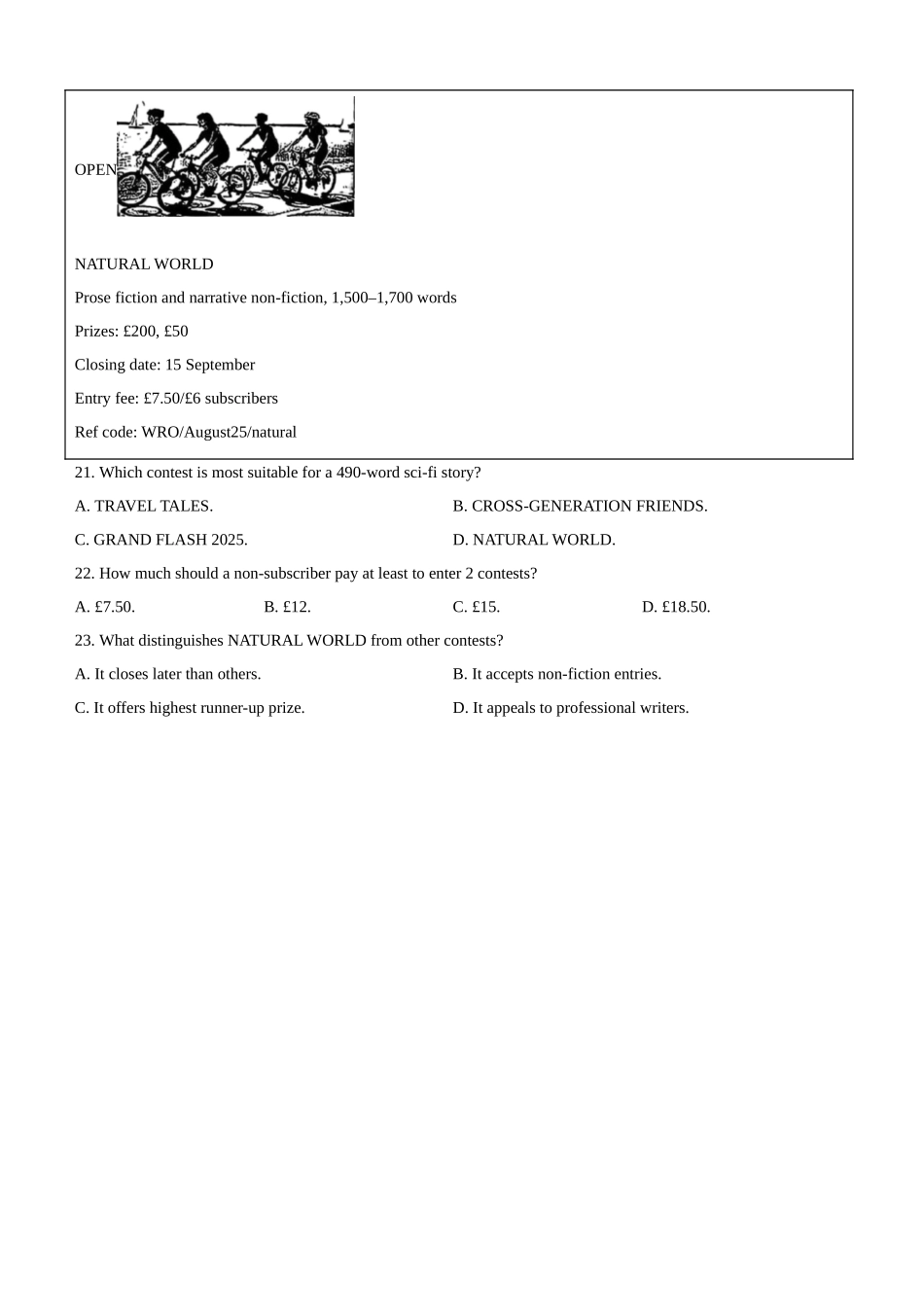 高三年级英语试题一轮复习A篇应用文综合训练二次学案学生版（三）【湖北省】.docx_第2页