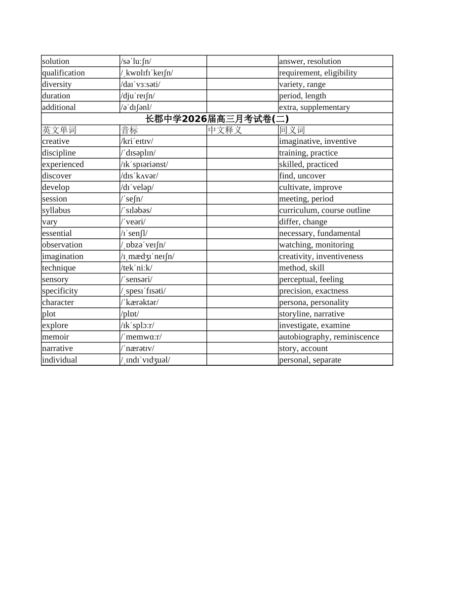 高三年级英语试题一轮复习A篇应用文综合训练二次学案学生版（一）【湖南省】.xlsx_第2页