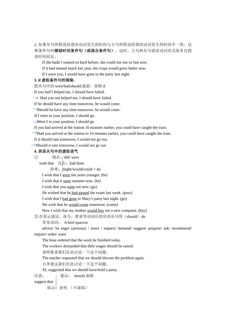 高中英语语法知识点总结-虚拟语气 讲义.docx_第2页