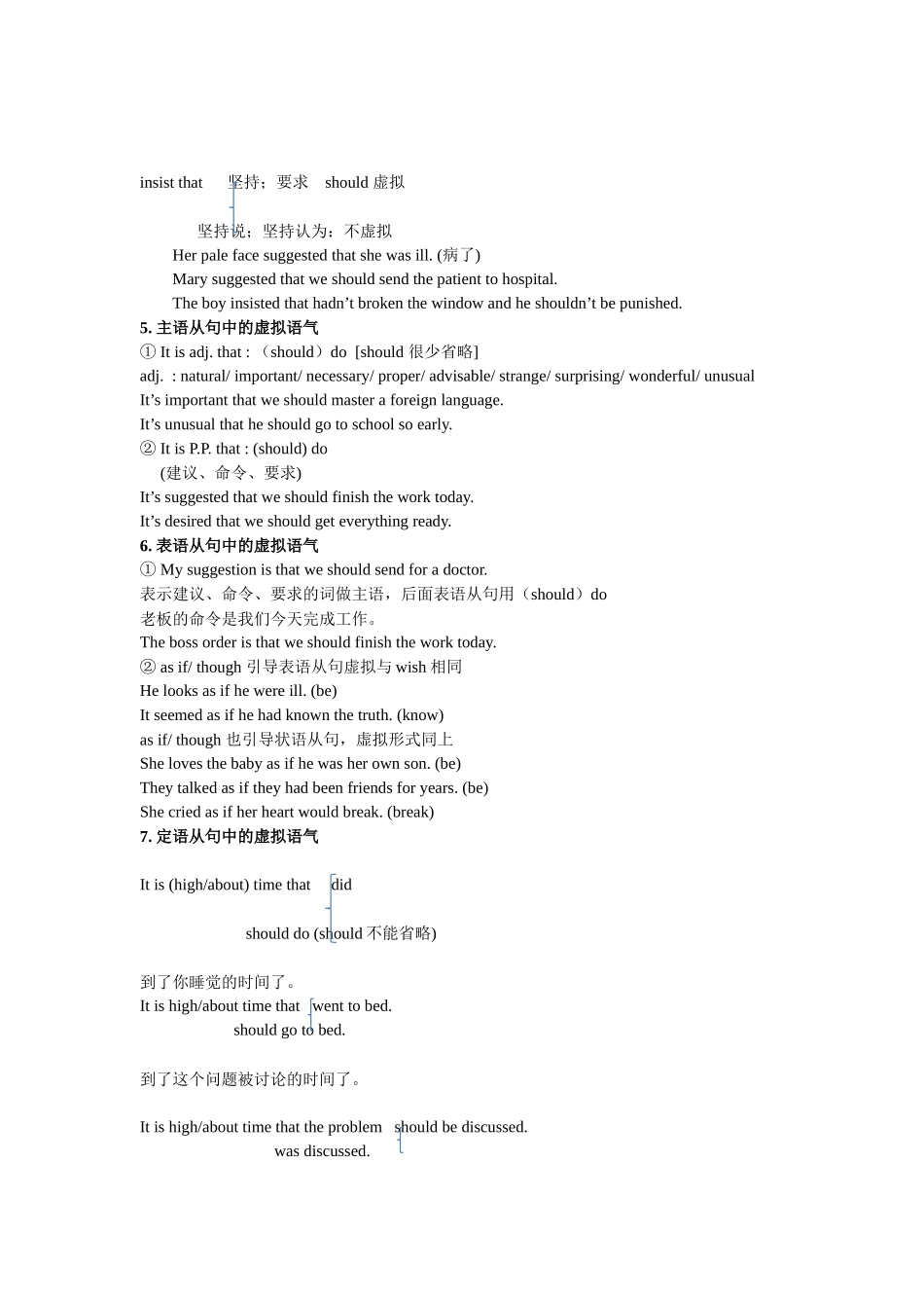 高中英语语法知识点总结-虚拟语气 讲义.docx_第3页