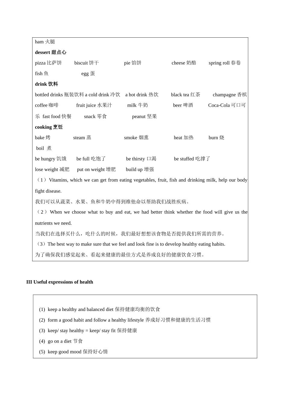 话题13 饮食与健康-«备战高考英语24个话题作文满分突破» 真题讲解与变式操练系列学案.docx_第3页