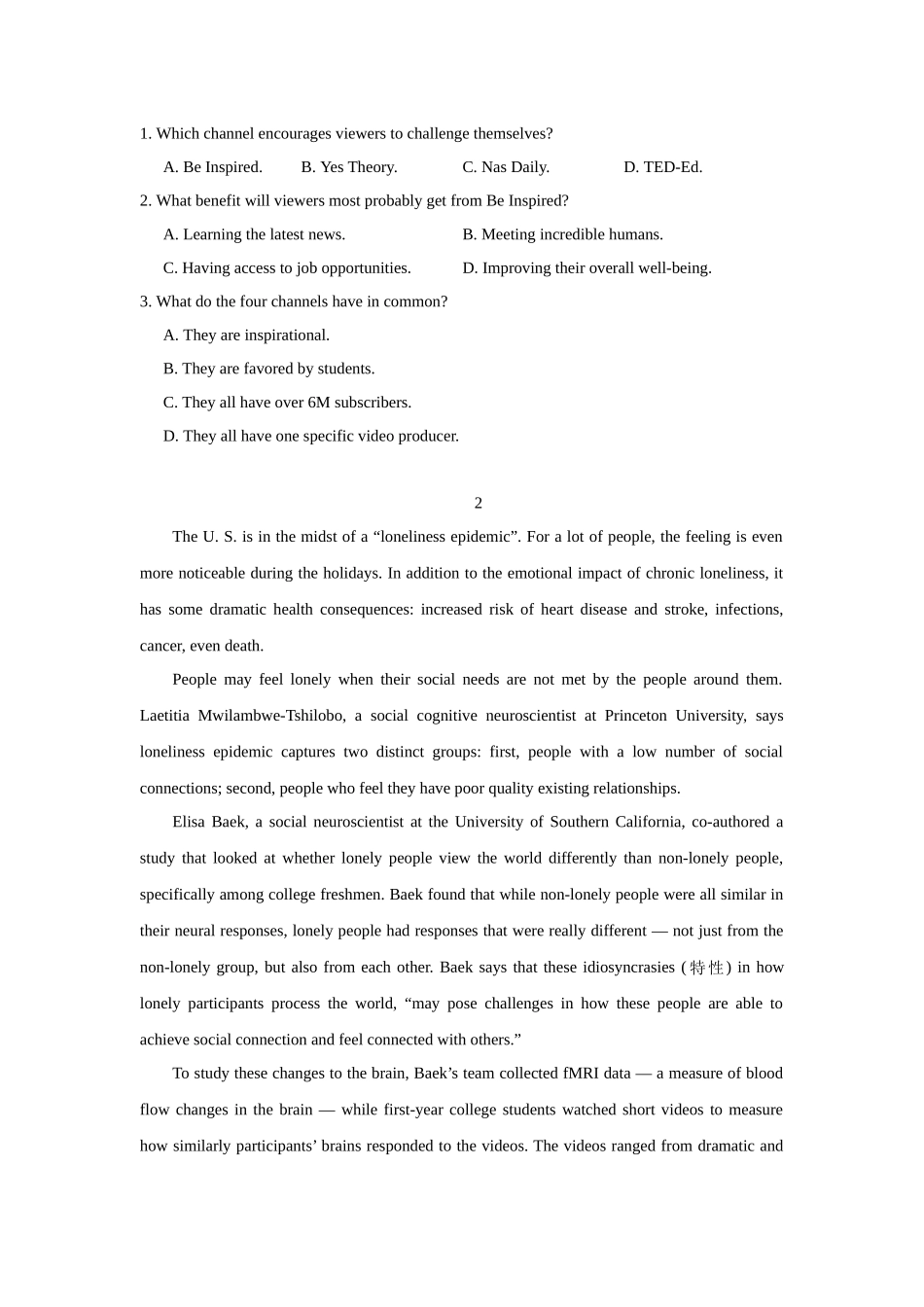 话题拓展06.短视频的影响(原卷版).docx_第2页