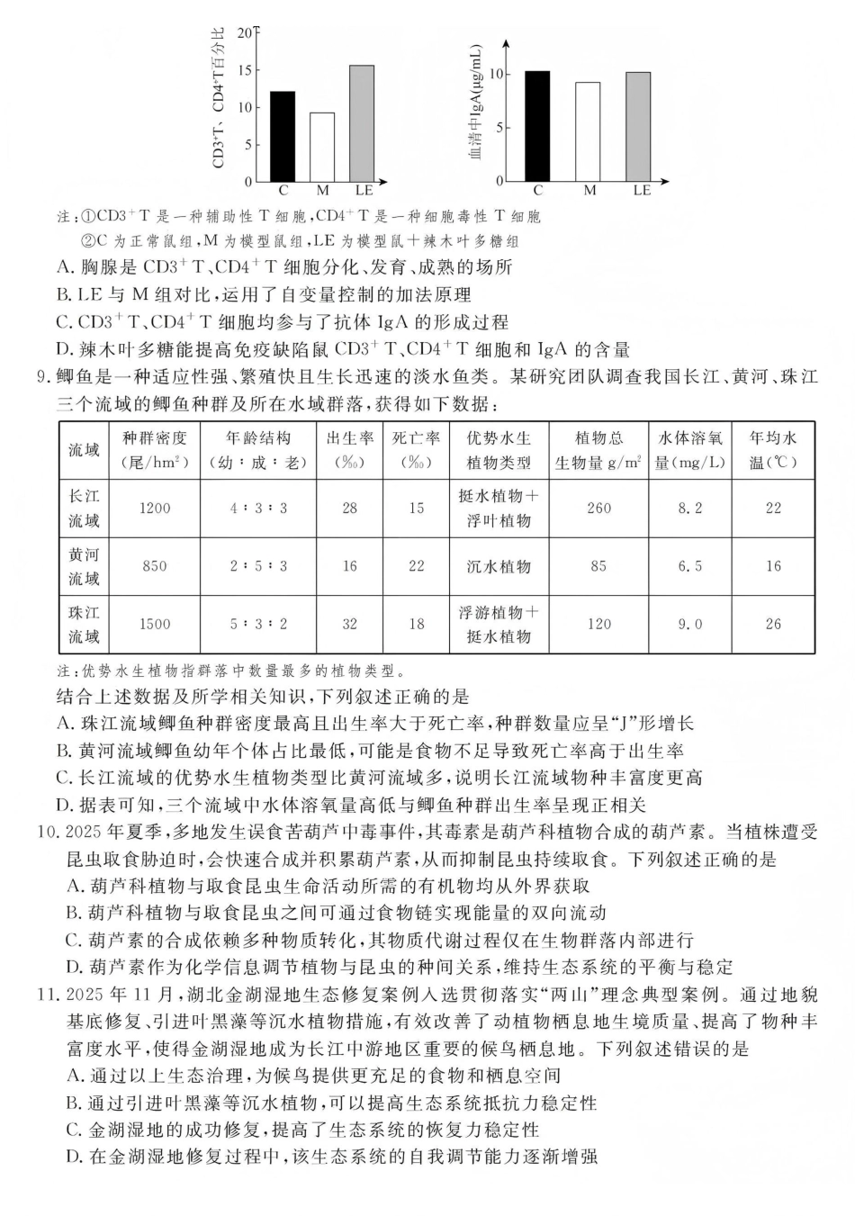 生物江西创智协作体2026届高三上学期元月联合调研考试(1.15-1.16).pdf_第3页