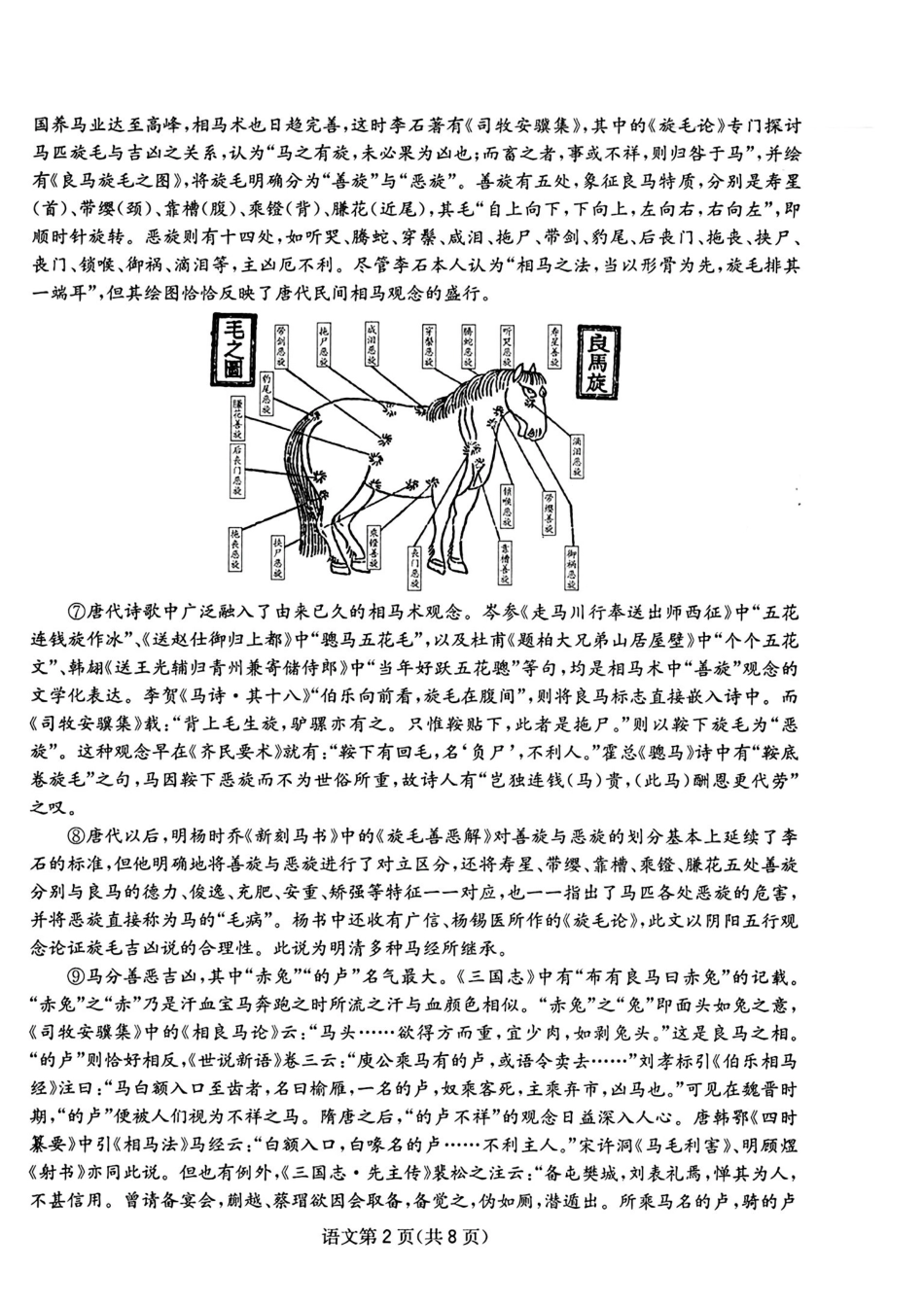 语文(大数据二诊)四川大数据教研联盟2023级(2026届)高三第二次诊断考试（绵阳二诊B卷）(绵阳二诊)(1.21-1.23).pdf_第2页