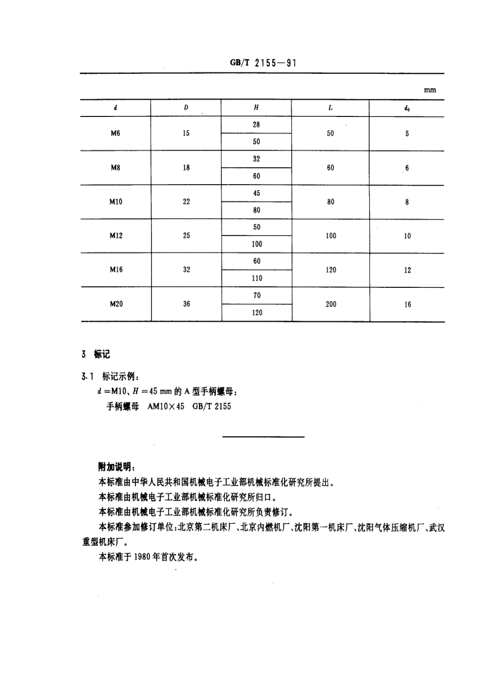 GB／T 2155-1991 机床夹具零件及部件 手柄螺母.pdf_第2页
