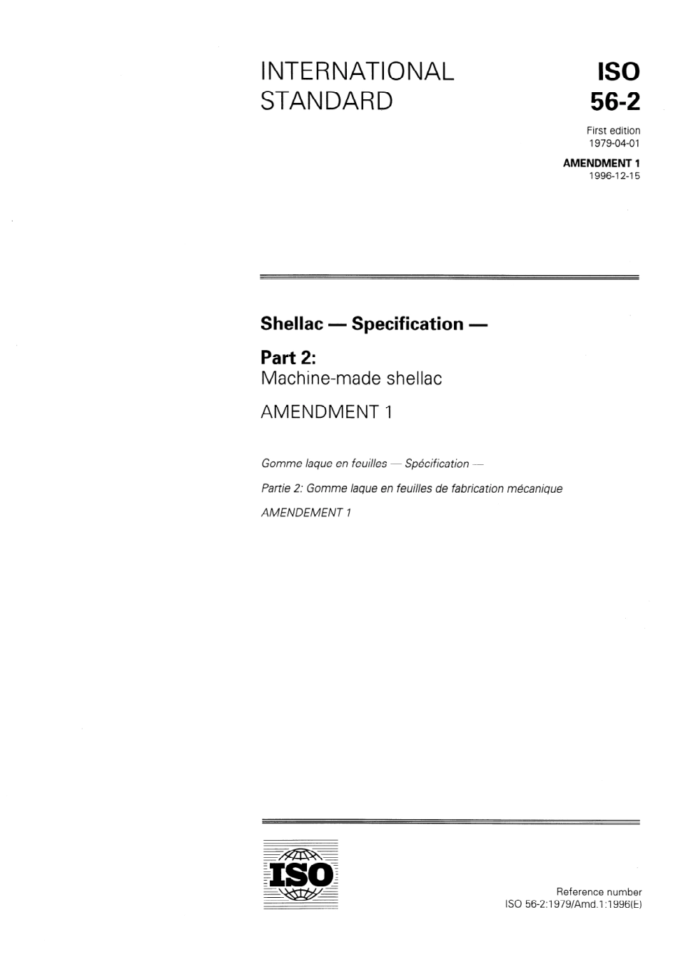 ISO 00056-2-1979 amd1-1996 scan.pdf_第1页
