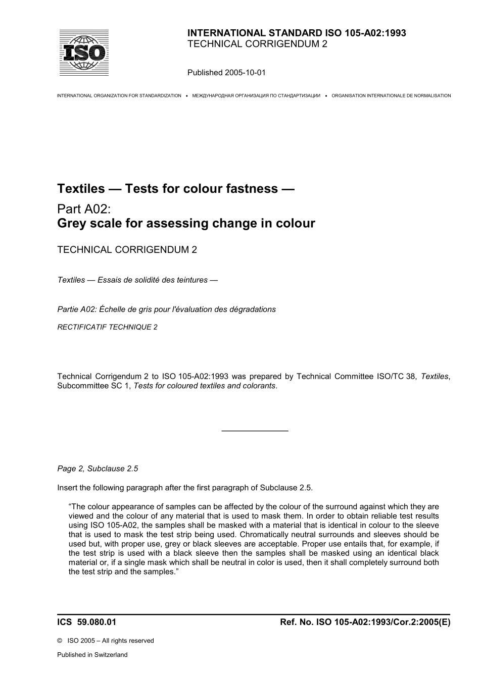 ISO 00105-A02-1993 cor2-2005.pdf_第1页