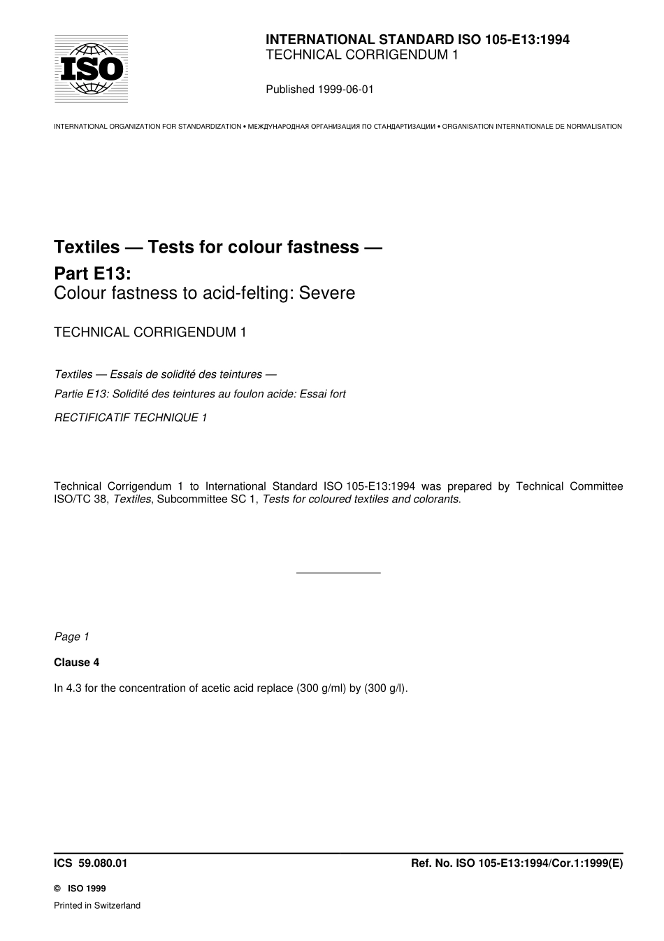 ISO 00105-E13-1994 cor1-1999.pdf_第1页