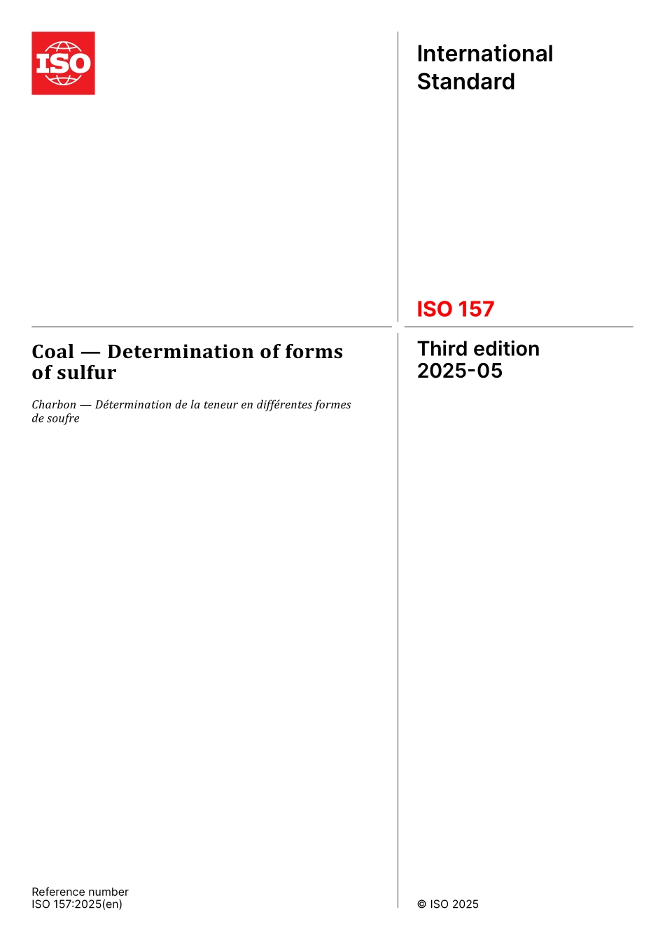 ISO 00157-2025.pdf_第1页