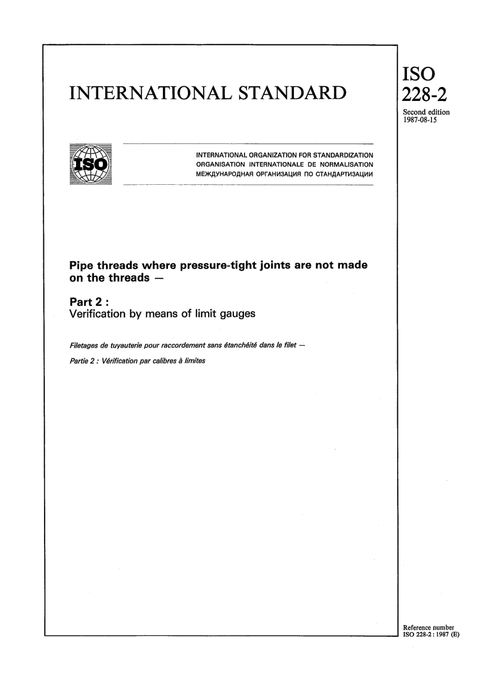 ISO 00228-2-1987 scan.pdf_第1页