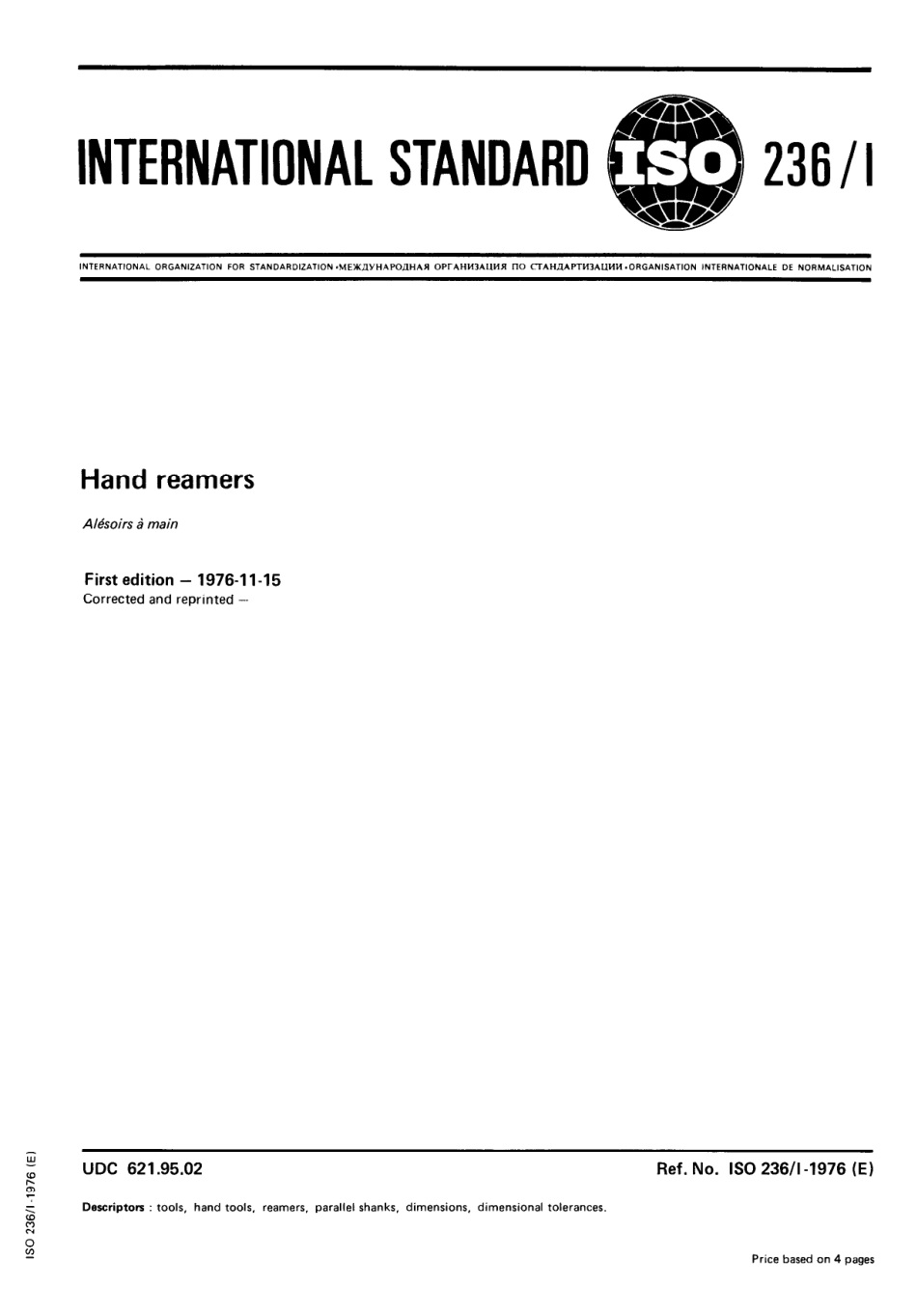 ISO 00236-1-1976 scan.pdf_第1页