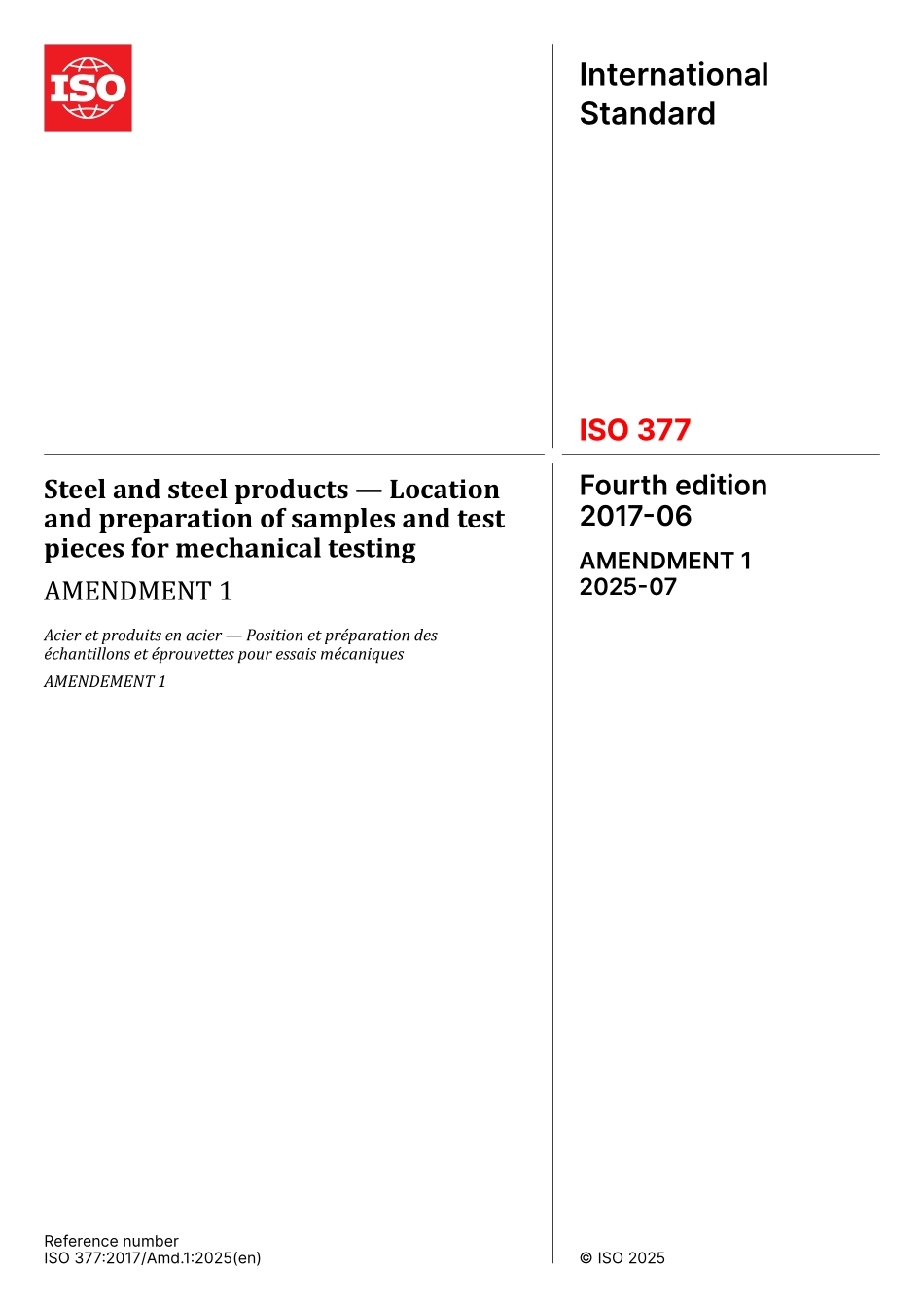 ISO 00377-2017 amd1-2025.pdf_第1页