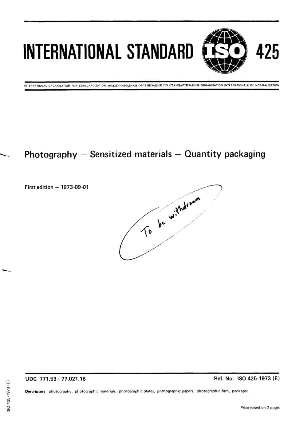 ISO 00425-1973 scan.pdf_第1页