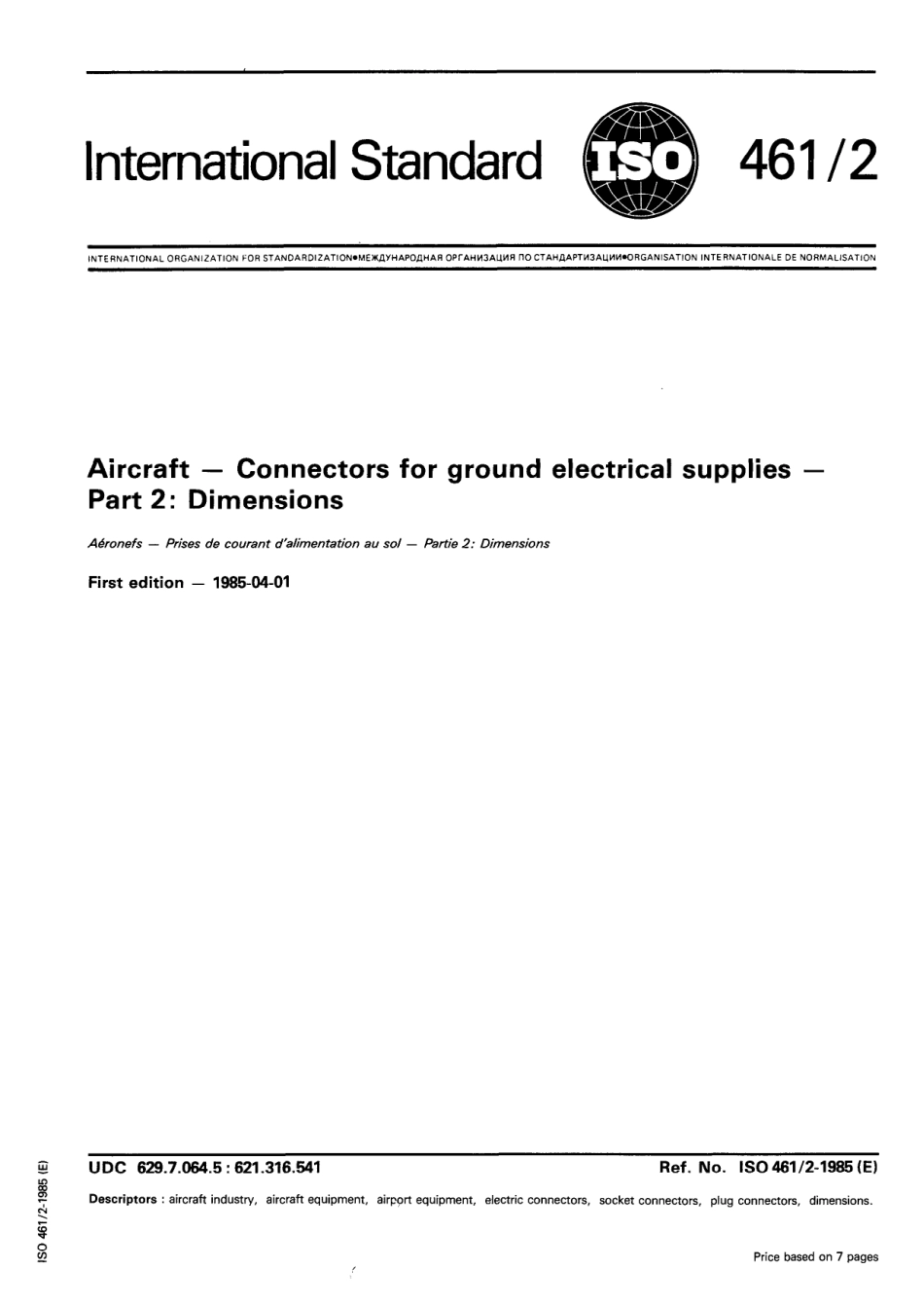 ISO 00461-2-1985 scan.pdf_第1页