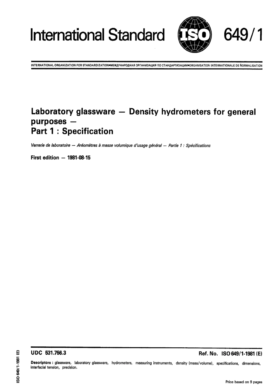 ISO 00649-1-1981 scan.pdf_第1页