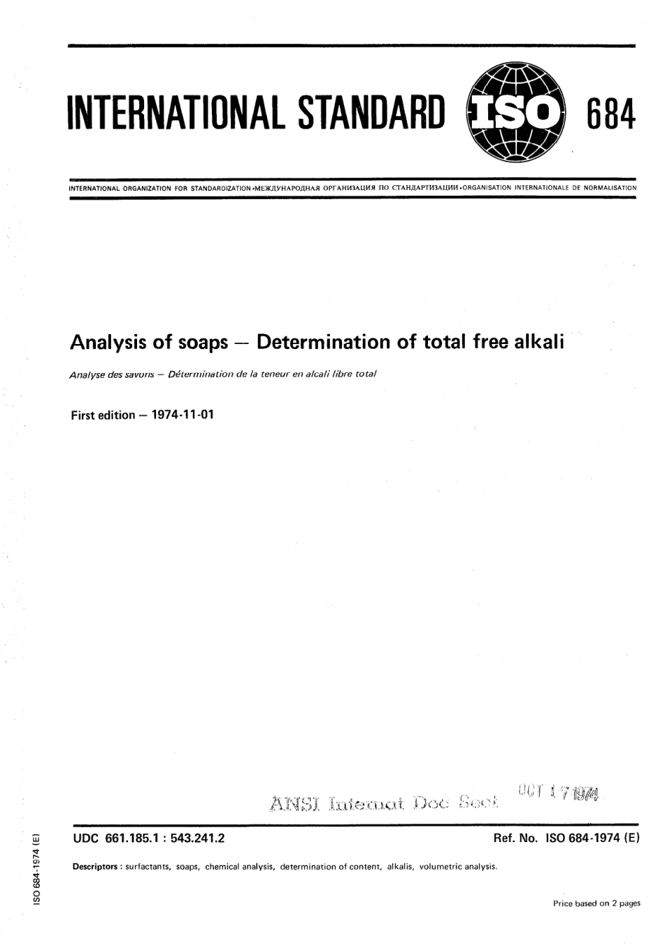 ISO 00684-1974 scan.pdf_第1页