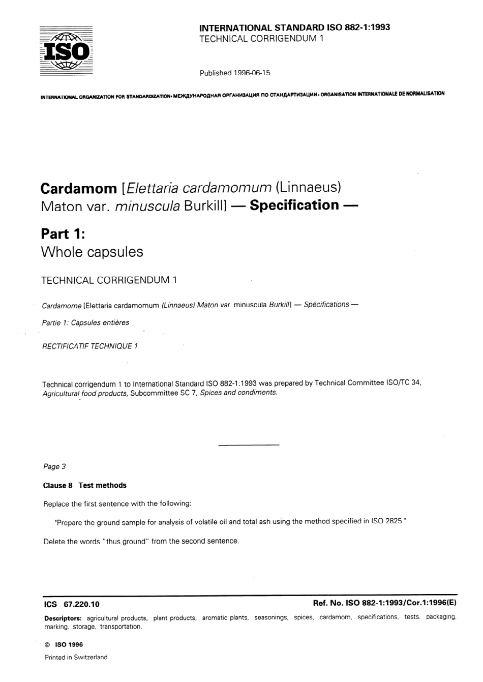 ISO 00882-1-1993 cor1-1996.pdf_第1页