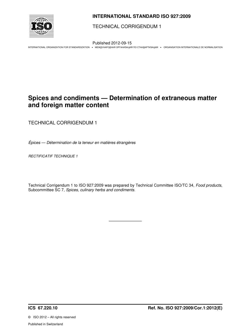 ISO 00927-2009 cor1-2012.pdf_第1页